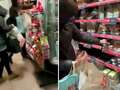 Brazen thieves seen raiding 'Britain's most looted shop' in front of staff