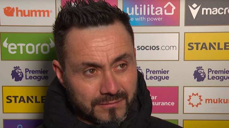 Roberto De Zerbi was sent off against Fulham (Image: Brighton & Hove Albion FC/YouTube)