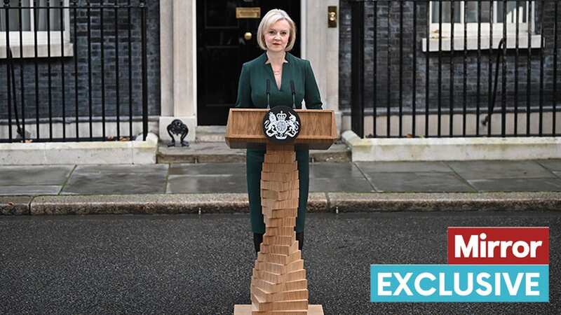The lectern resembling a pile of Jenga bricks was used during Liz Truss