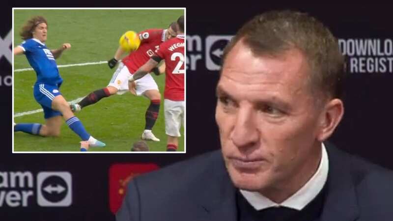 Rodgers bemoans "incredible" Man Utd red card decision as Arsenal namechecked