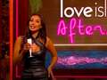Love Island's Maya Jama wows in figure hugging leather jumpsuit for Aftersun