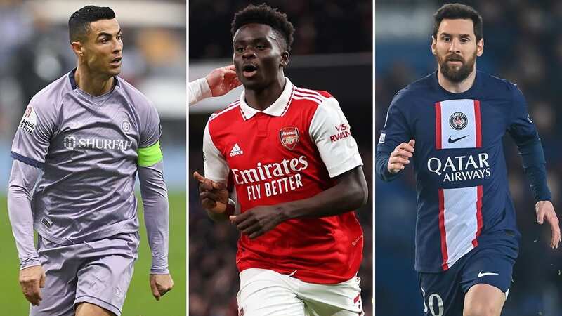 Arsenal star Bukayo Saka compared to Lionel Messi and Cristiano Ronaldo