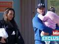 Lauren Goodger and ex Charles Dury all smiles as they reunite for family day out