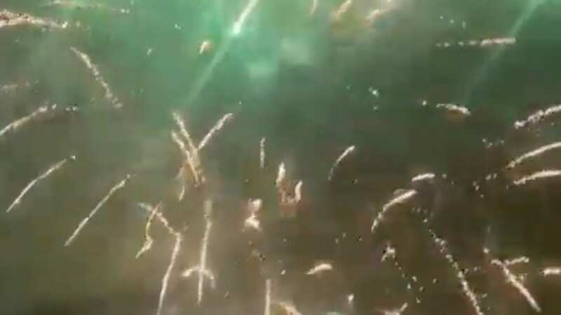 Liverpool fans set off fireworks outside Real Madrid hotel in early hours