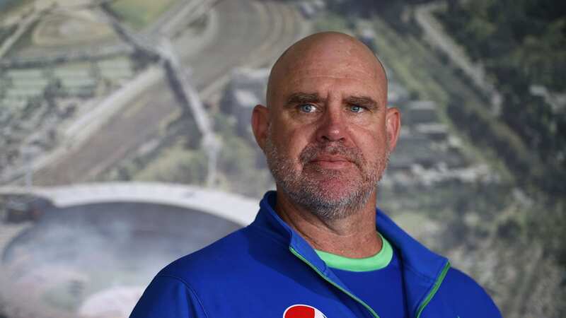 Matthew Hayden made his way onto the pitch after the match (Image: Getty Images)