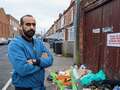 'UK's grottiest street' where mountains of fly-tipping can be seen from space