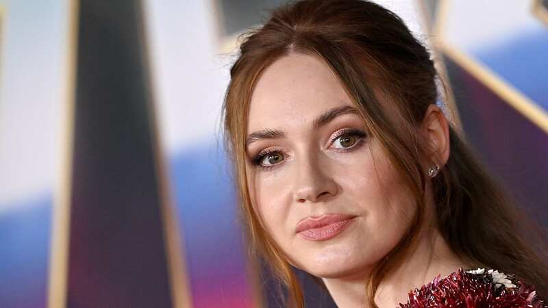 Karen Gillan ended up joking about her pose on TikTok after trolls insulted her (Image: FilmMagic)