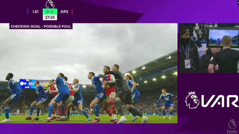 Ben White was seen holding goalkeeper Danny Ward