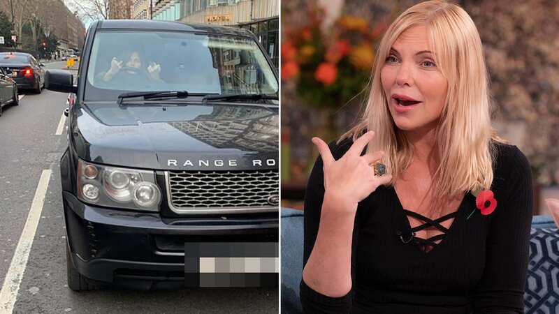 Samantha was seen in pictures giving the middle finger (Image: Getty Images)