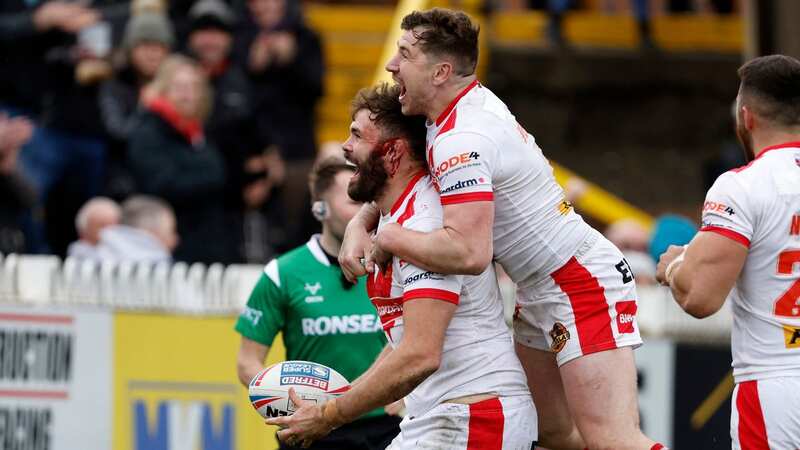 St Helens Alex Walmsley scoring against Castleford (Richard Sellers/PA Wire) (Image: PA)