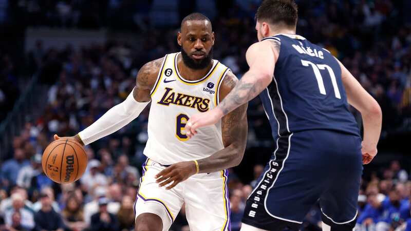 LeBron James suffered a knee injury in the game but was able to continue