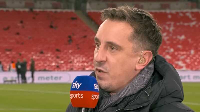 Gary Neville has positively compared Erik ten Hag to Manchester United legend Sir Alex Ferguson (Image: Sky Sports)