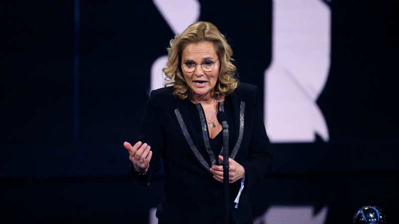 Sarina Wiegman speaks after winning the award for a third time (Image: Getty Images)
