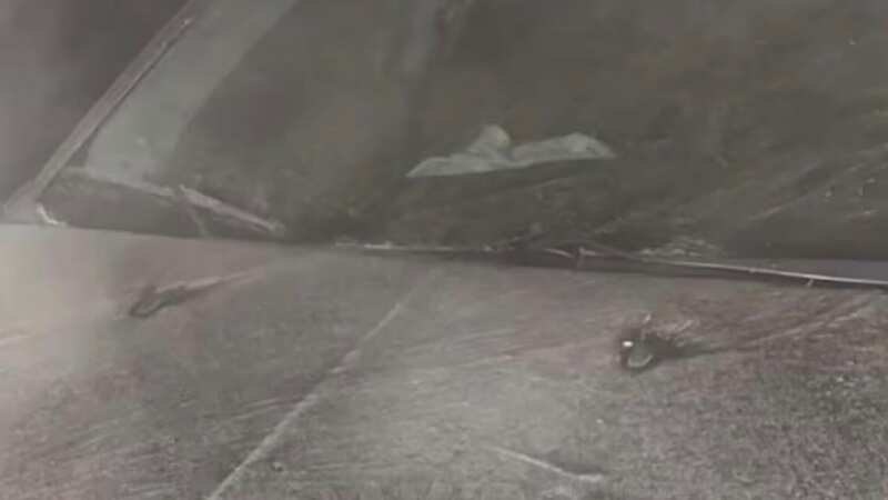 The mysterious white powder has been spotted by locals (Image: @RAWSALERTS/Twitter)