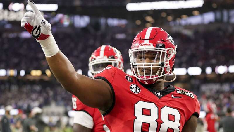 Jalen Carter has left the NFL Scouting Combine in Indianapolis to return to Athens, Georgia (Image: Marcio Jose Sanchez/AP/REX/Shutterstock)