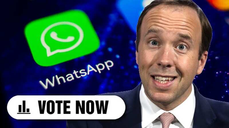 Former health secretary Matt Hancock has once again found himself in the firing line - this time over leaked WhatsApp messages (Image: Kristian Bell/Matt Dunham/Getty)