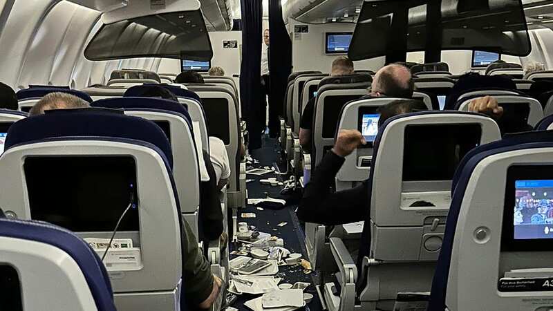 The Germany-bound flight to Frankfurt landed at Virginia’s Dulles International Airport (Image: AP)