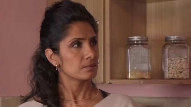 Suki is petrified Nish will uncover her affair (Image: BBC)