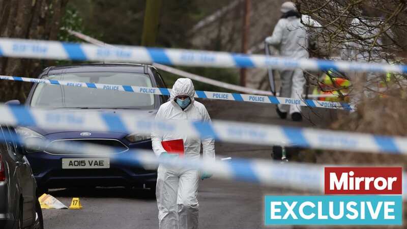 Defiant Omagh locals after the shooting of DCI Caldwell (Image: PA)