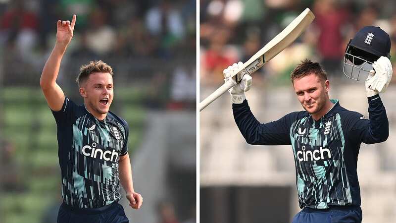 Jason Roy celebrates a timely hundred for England ahead of the World Cup (Image: Gareth Copley/Getty Images)