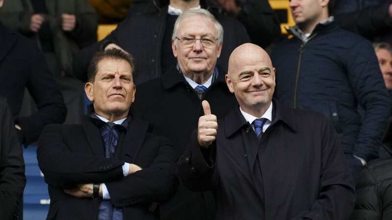 FIFA president Gianni Infantino was all smiles after snubbing the Premier League and heading down to Millwall