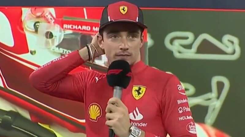 Charles Leclerc had to settle for third in qualifying for the Bahrain Grand Prix (Image: Sky Sports)