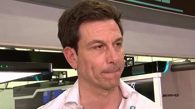 Toto Wolff cut a glum figure after the Bahrain Grand Prix (Image: Sky Sports)