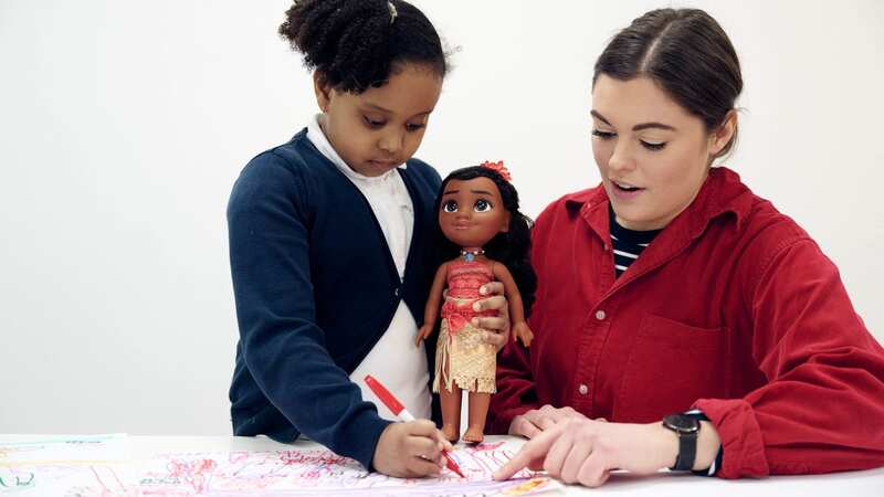 Parents try to spend an average of 30 minutes a day playing with their kids, to spark their imaginations (Image: Mikael Buck/Disney)