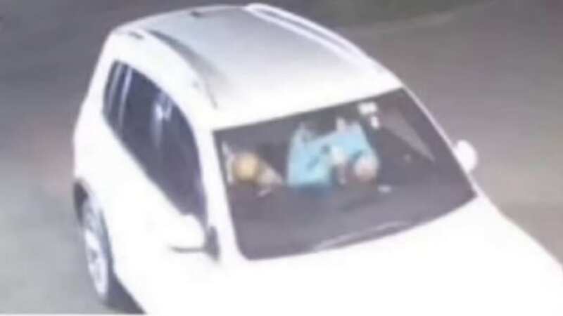 CCTV of the white Volkswagen Tiguan was released by family of some of those missing