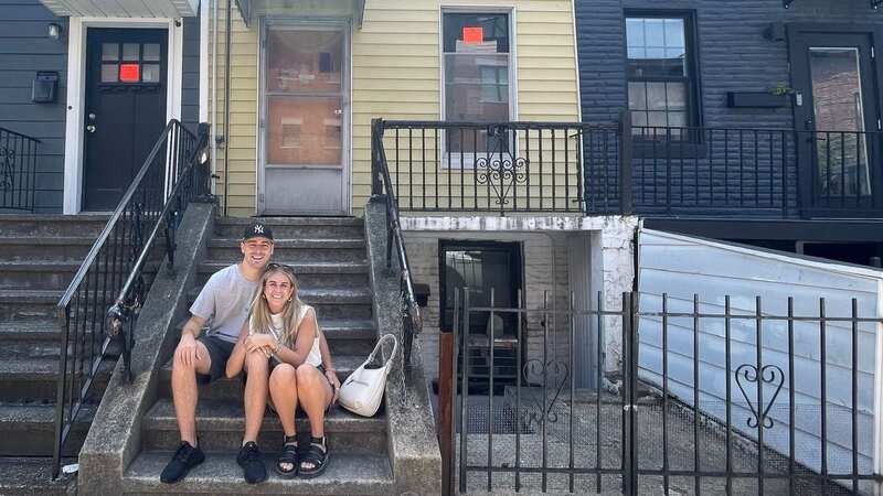 Sydney Lima and Kieran Walsh outside their house (Image: Kennedy News & Media)