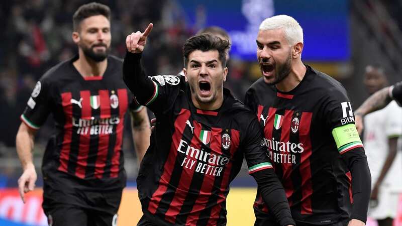 Brahim Diaz scored the only goal of the first leg between AC Milan and Tottenham (Image: Elianto/Mondadori Portfolio via Getty Images)