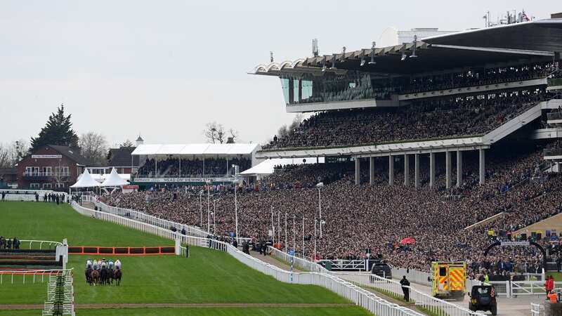 Cheltenham racecourse was free of any snow despite wintry conditions elsewhere (Image: Getty Images)
