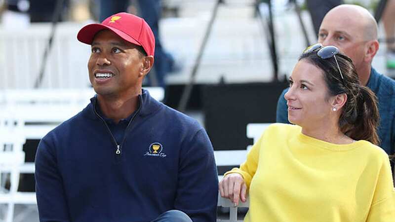 SUPPRT: Erica Herman supports her boyfriend Tiger Woods (Image: Getty)