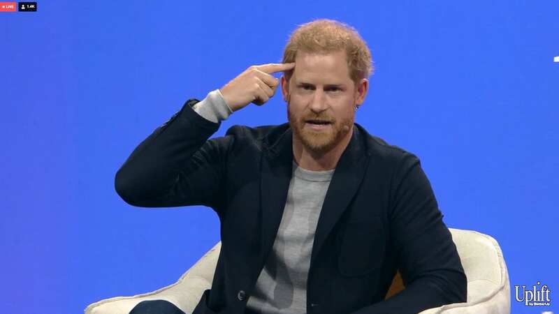 Prince Harry appeared at the live streamed event (Image: Uplift by Better Up)