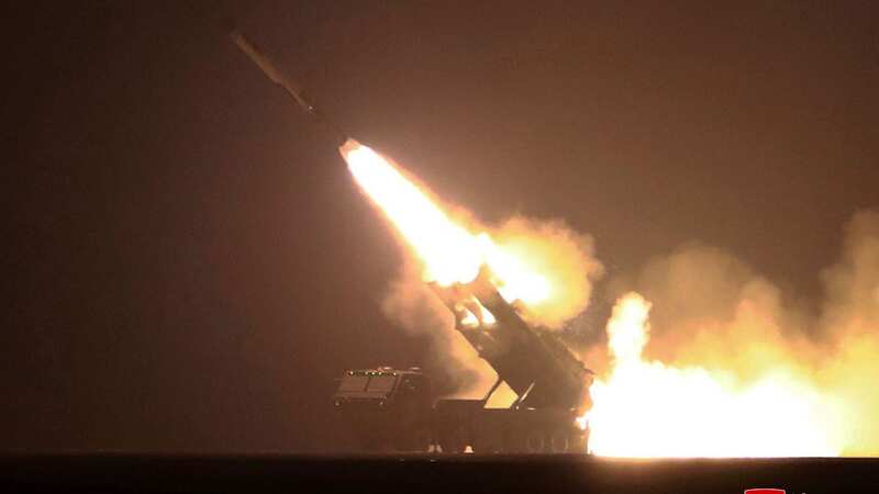 A missile launch near Pyongyang in North Korea (Image: AP)