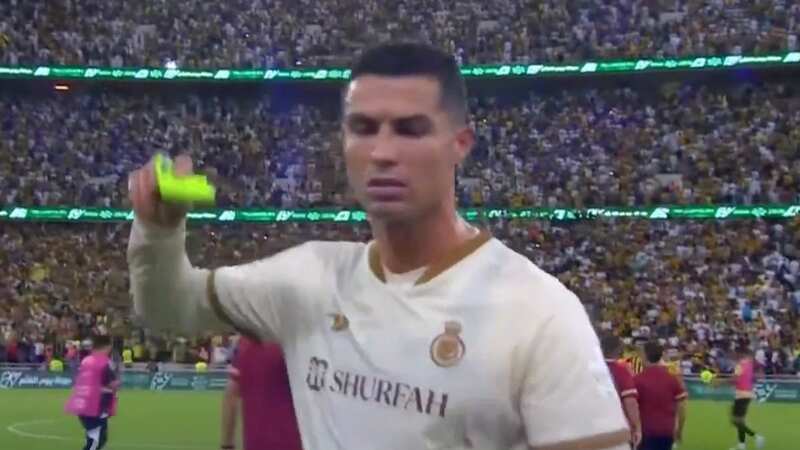 Cristiano Ronaldo furiously lashed out as Al-Nassr fell to a damaging defeat on Thursday (Image: Sky Sports)