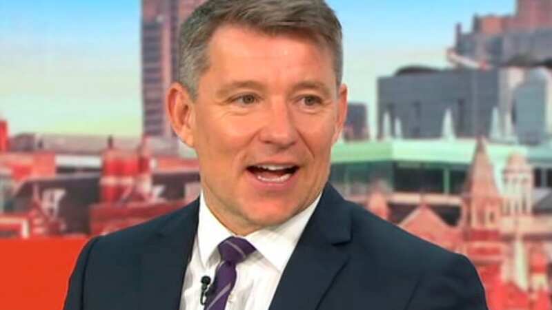 Good Morning Britain host Ben Shephard gasped on Friday morning (Image: ITV)