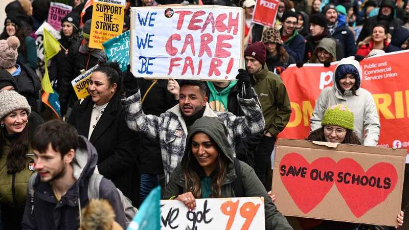 Thousands of schools will be hit by strikes this week as the dispute deepens (Image: AFP via Getty Images)