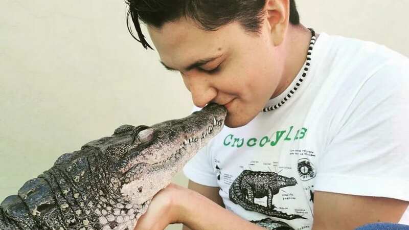 Crocodiles are known for being fearsome predators, but pet croc Gamora likes a cuddle and scratch (Image: Jam Press/@turtlesandcrocs)