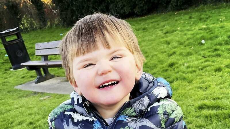 Theo collapsed while watching cartoons at home (Image: Jody Emm / SWNS)