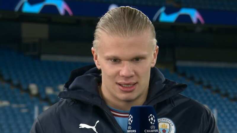 Erling Haaland has admitted Manchester City brought him in to win the Champions League (Image: BT Sport)