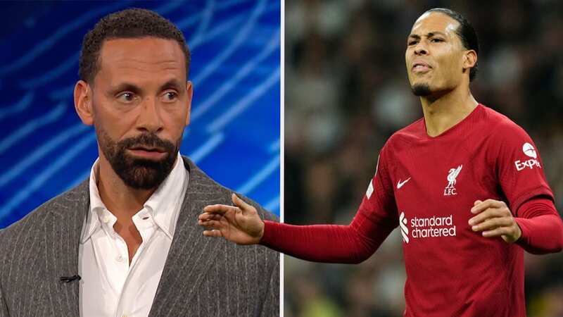 Rio Ferdinand reckons that this season has let Virgil van Dijk down (Image: BT Sport)