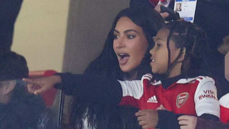 Kim Kardashian surprises fans as she attends soccer game during UK trip