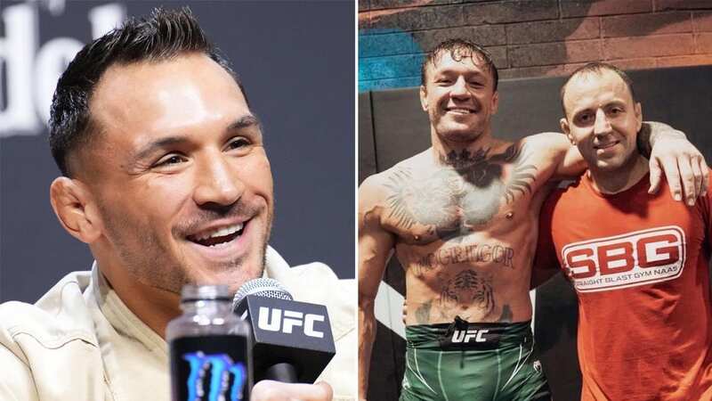 Michael Chandler leaps to Conor McGregor