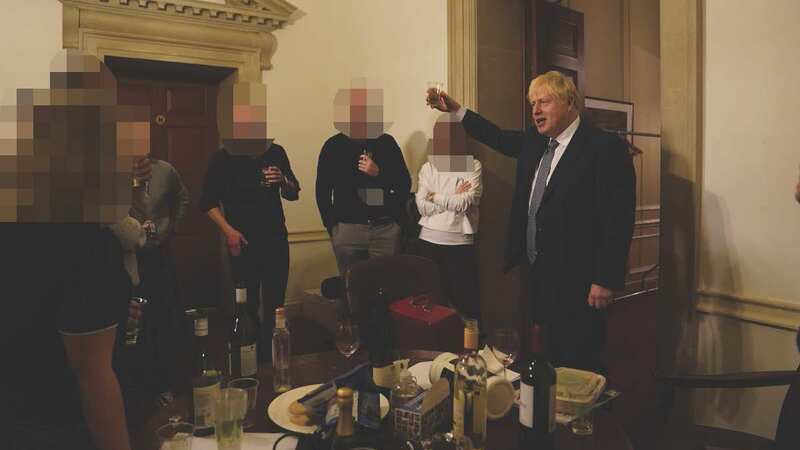 Boris Johnson at Downing Street gathering during Covid lockdown (Image: PA)