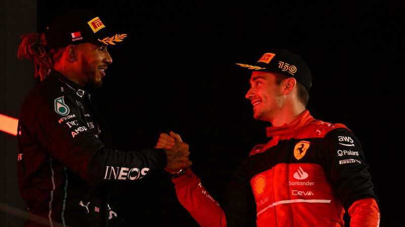 Eddie Jordan chats to Lewis Hamilton on the podium at the 204 Spanish Grand Prix (Image: 2014 Getty Images/Mark Thompson)