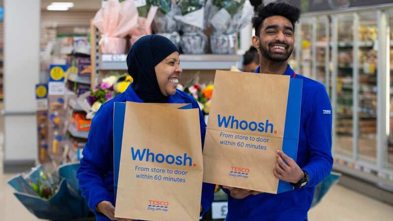1,000 stores now offer the rapid delivery service (Image: Tesco)