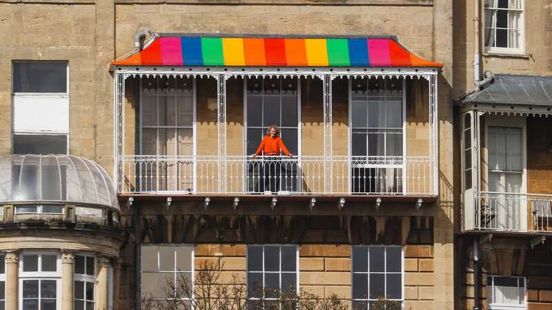 An unusual alteration to a historic Georgian home has sparked a local row in Clifton, Bristol (Image: TomWren SWNS)