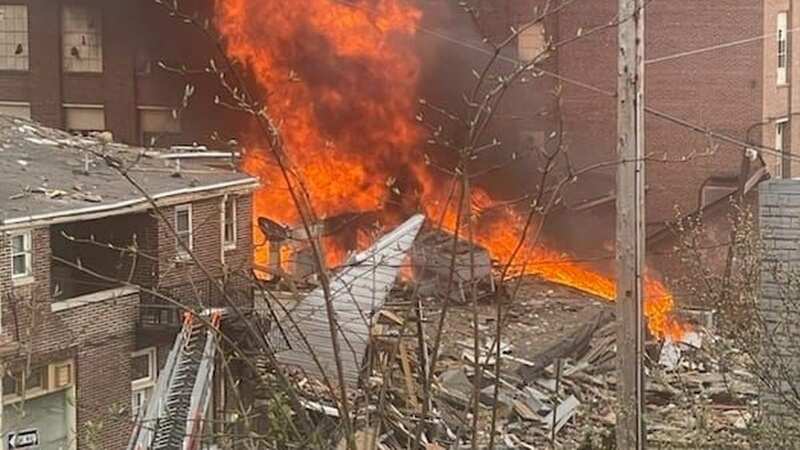 The cause of the blast is still under investigation (Image: Twitter/@shanermurph)