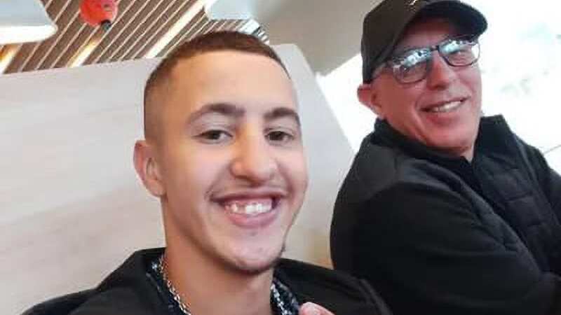 Nadir Bekaddour (left), with dad Tidjani, died of a heart attack during an exam in the city of Lille, in France (Image: Newsflash)